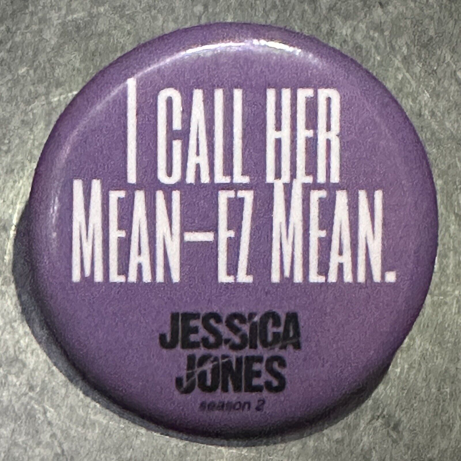 JESSICA JONES -RARE CAST & CREW GIFT  SMALL PIN (1.25”) Season 2 Marvel Netflix