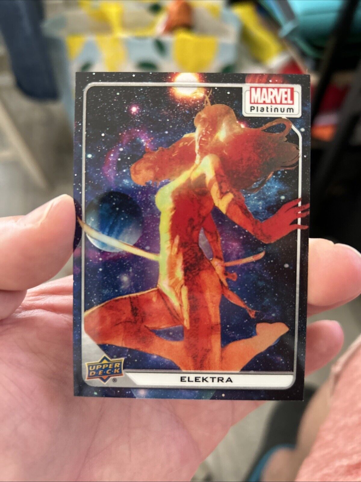 2023 Upper Deck Marvel Platinum Cosmic 1/25 Elektra #48 - Number One Printed 🔥