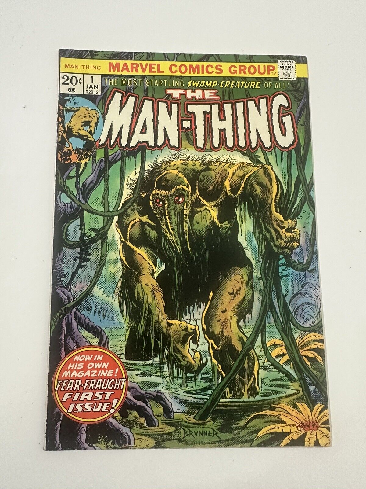 The Man Thing #1 - 1974 High Grade - 2nd Appearance Howard the Duck 