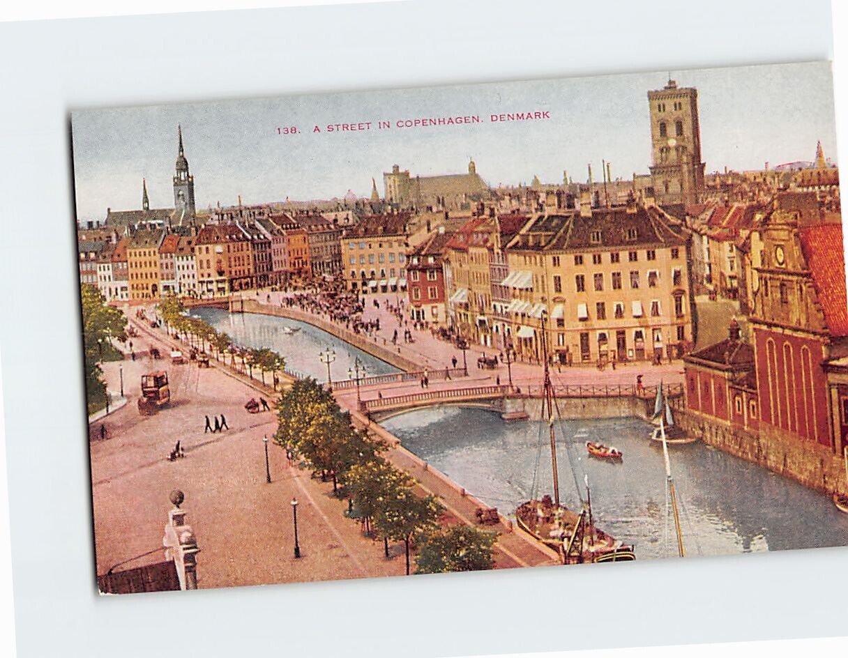 Postcard A Street In Copenhagen Denmark