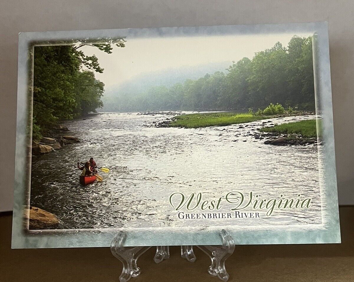 Postcard Greenbrier River West Virginia USA