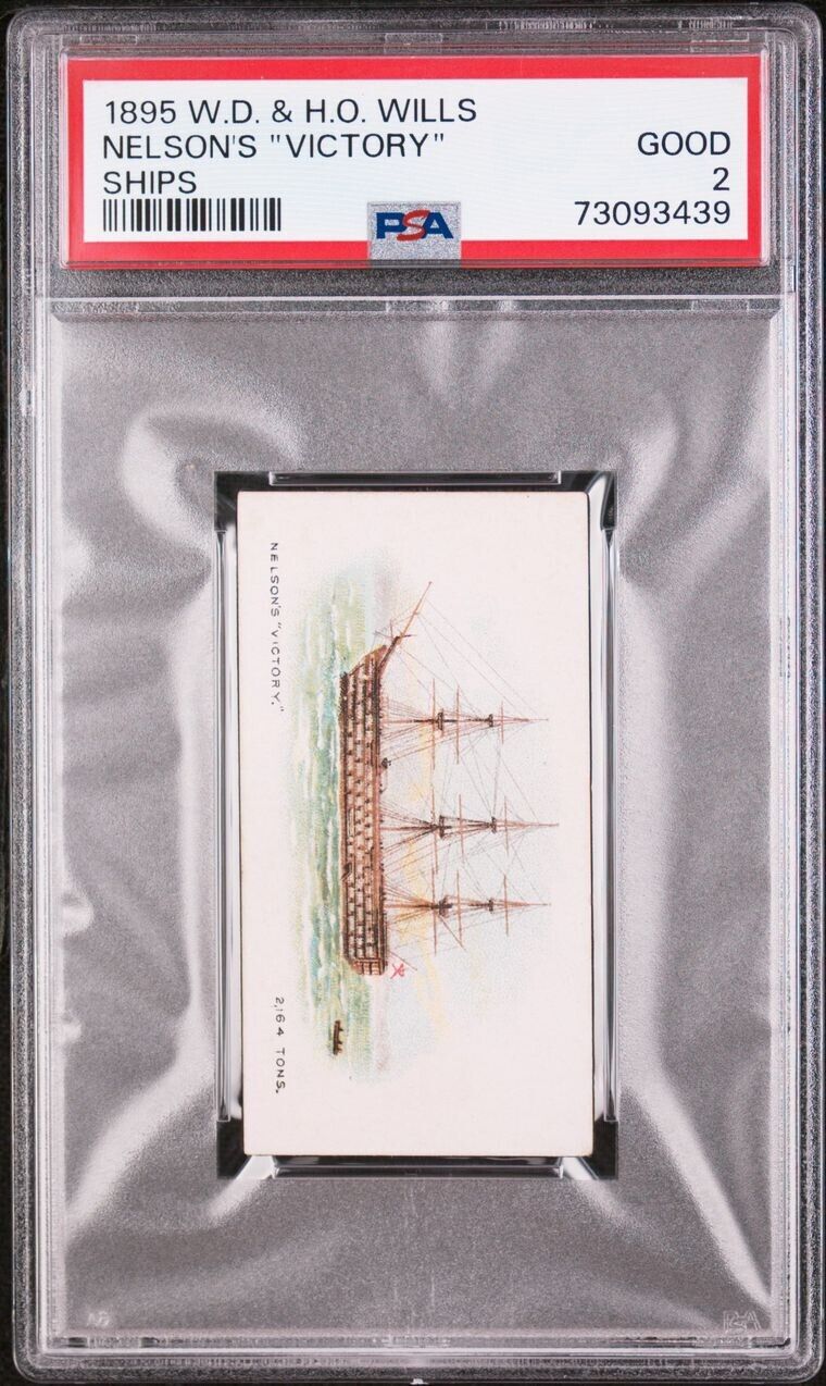 1895 W.D. & H.O. SHIPS NELSON’S VICTORY PSA 2 GOOD