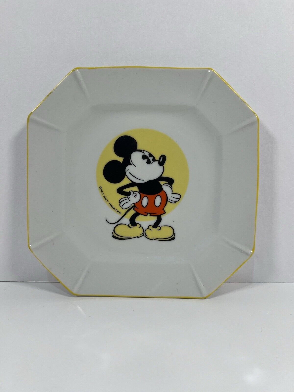 Vintage Mickey Mouse Decorative Plate, 7.5\