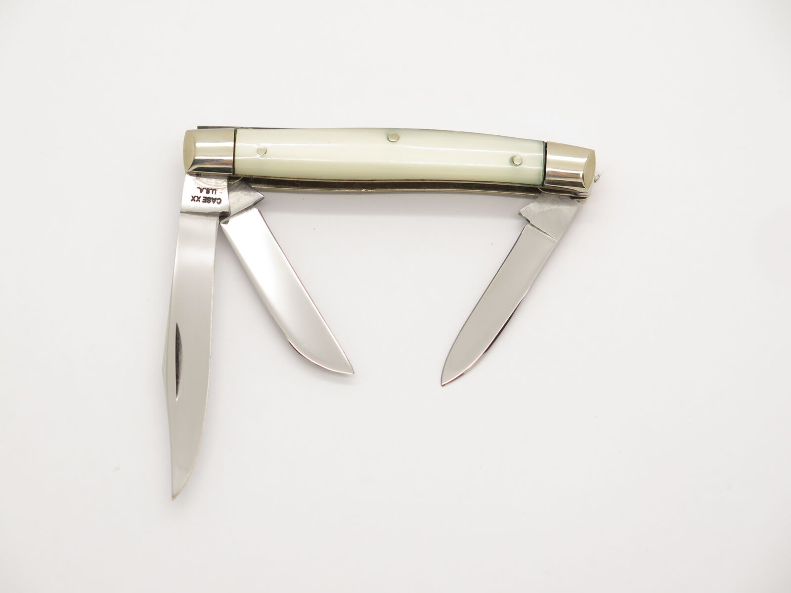 Vintage 1965-69 Case XX 9333 USA Small Stockman Faux Pearl Folding Pocket Knife