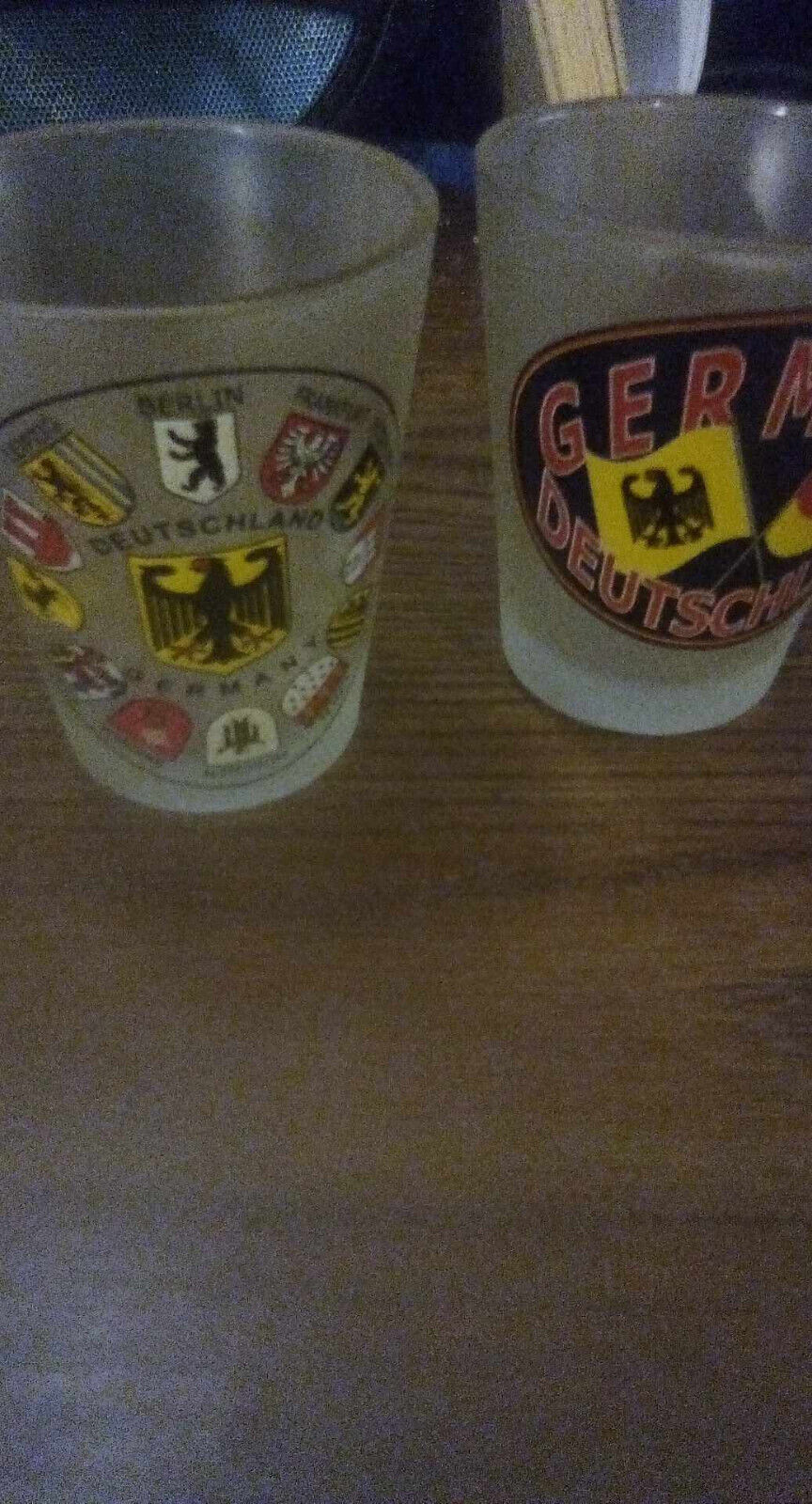 LOT-2 Deutschland Germany Shot Glasses - Very Nice - Great Condition