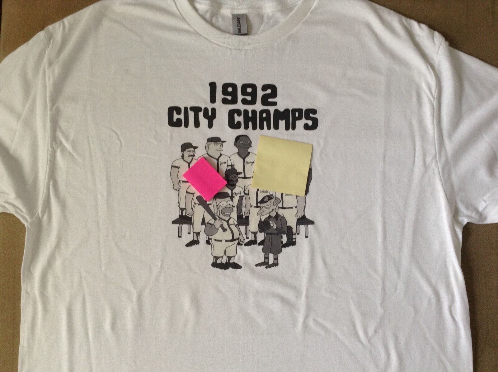 The Simpsons T-Shirt 1992 City Champs Softball