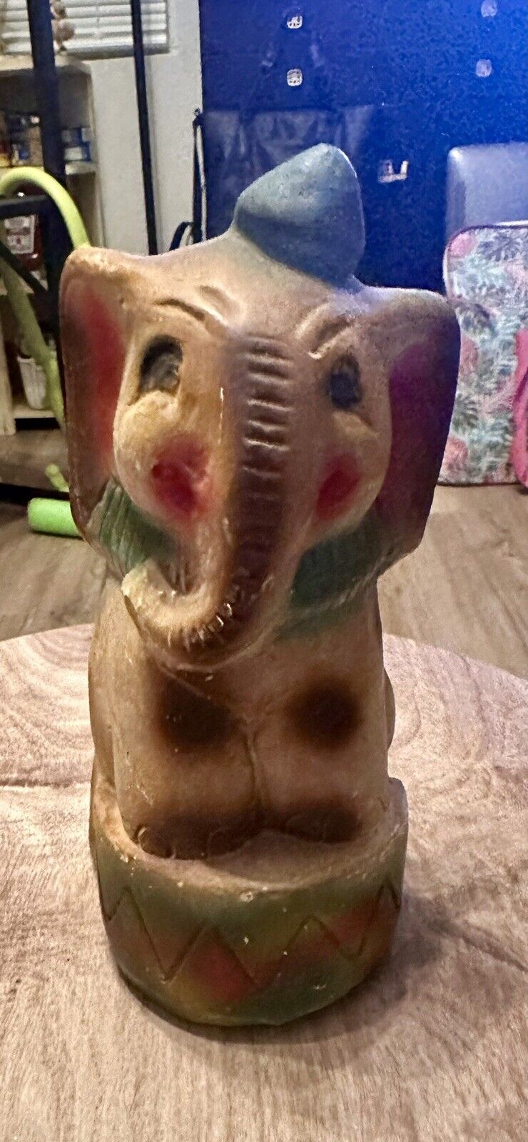Vintage Chalkware Elephant 