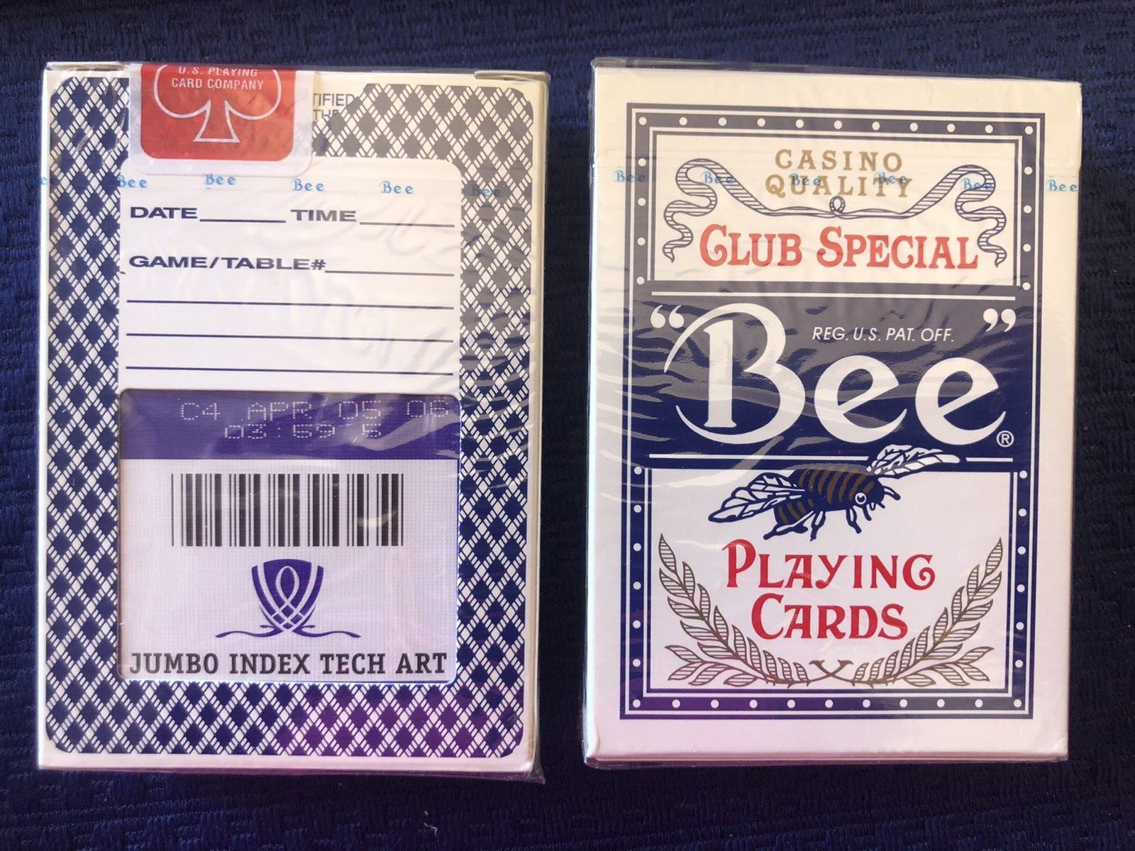 Bee Wynn Playing Cards JUMBO INDEX - PURPLE - SEALED - RARE