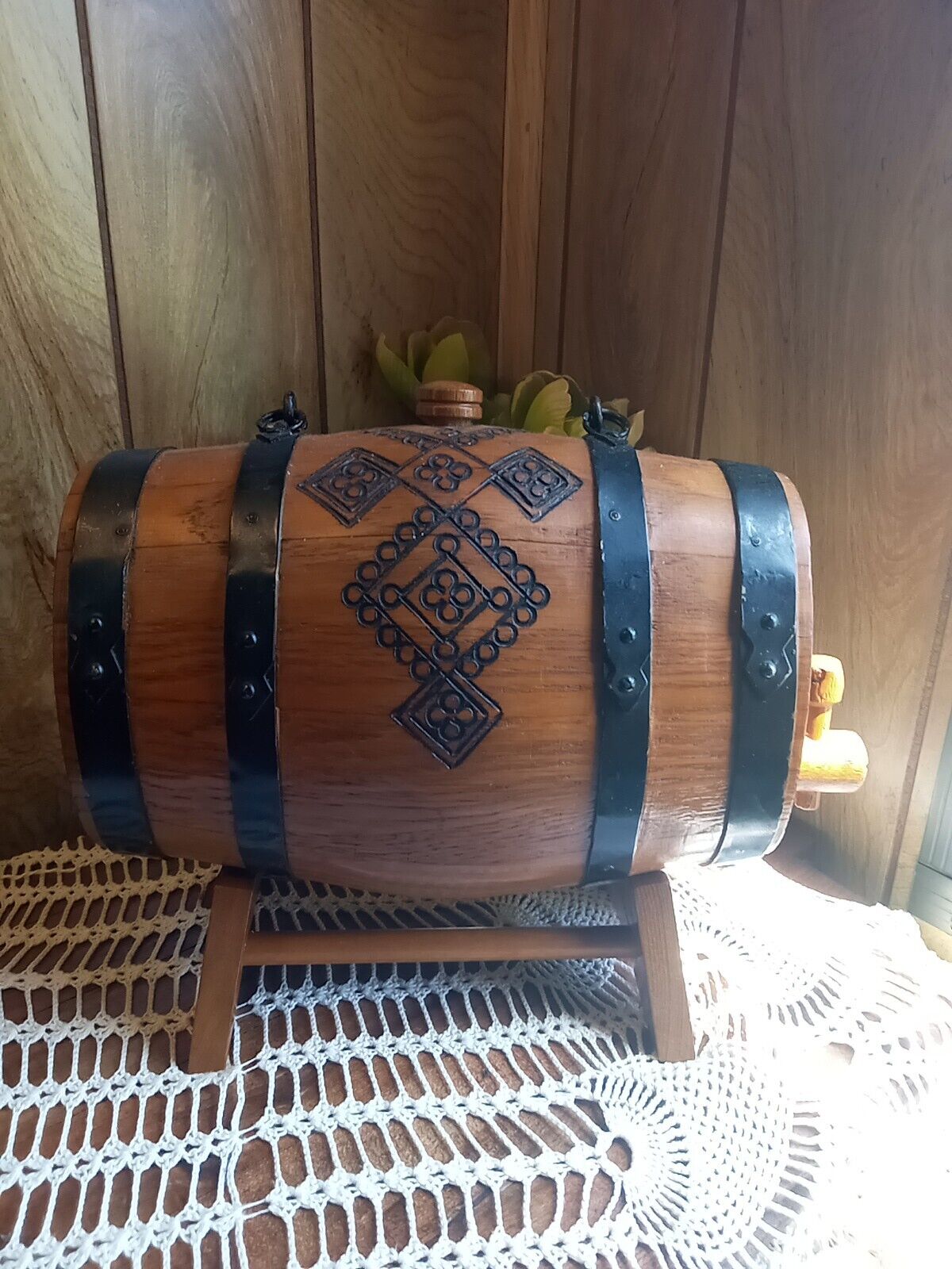 Vintage Wood Wine Barrel