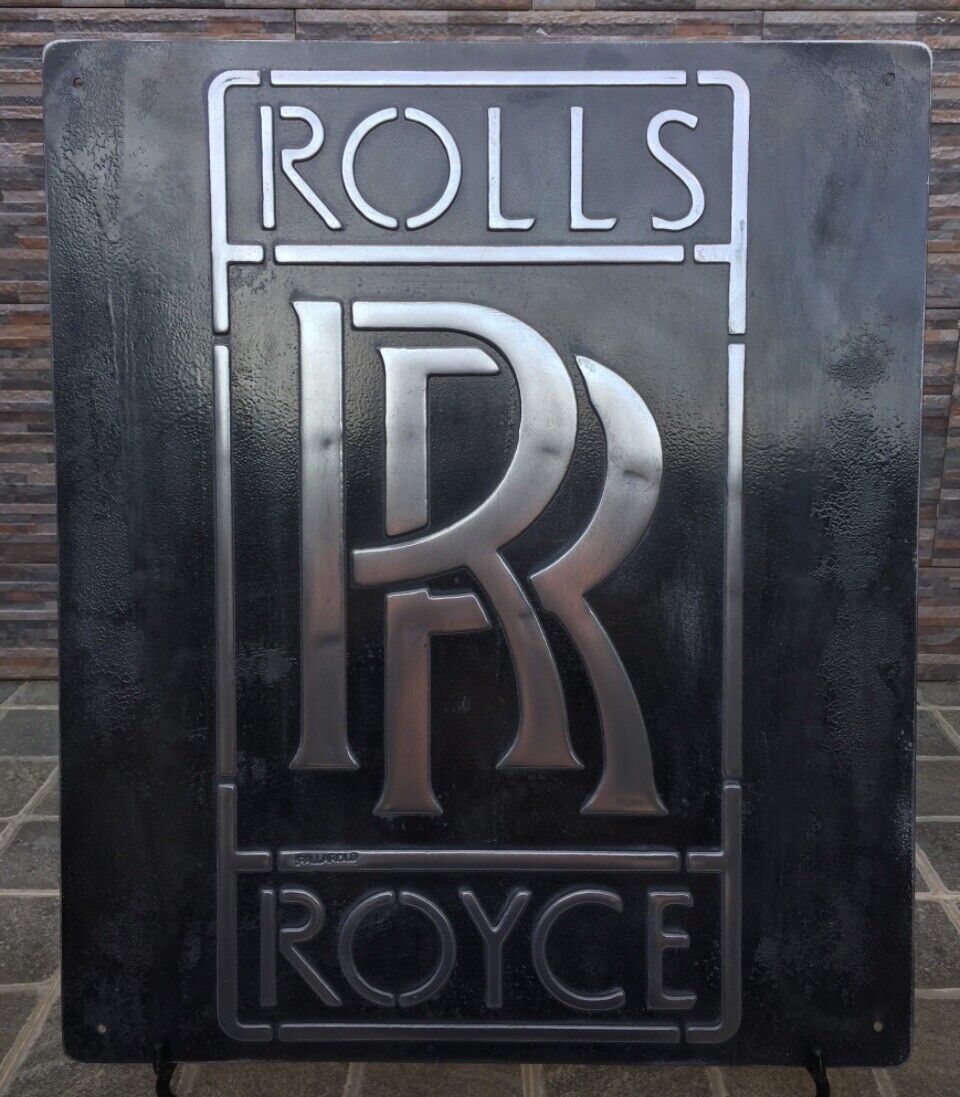 vintage Rolls Royce Metal Sign(handmade By Pallarols)