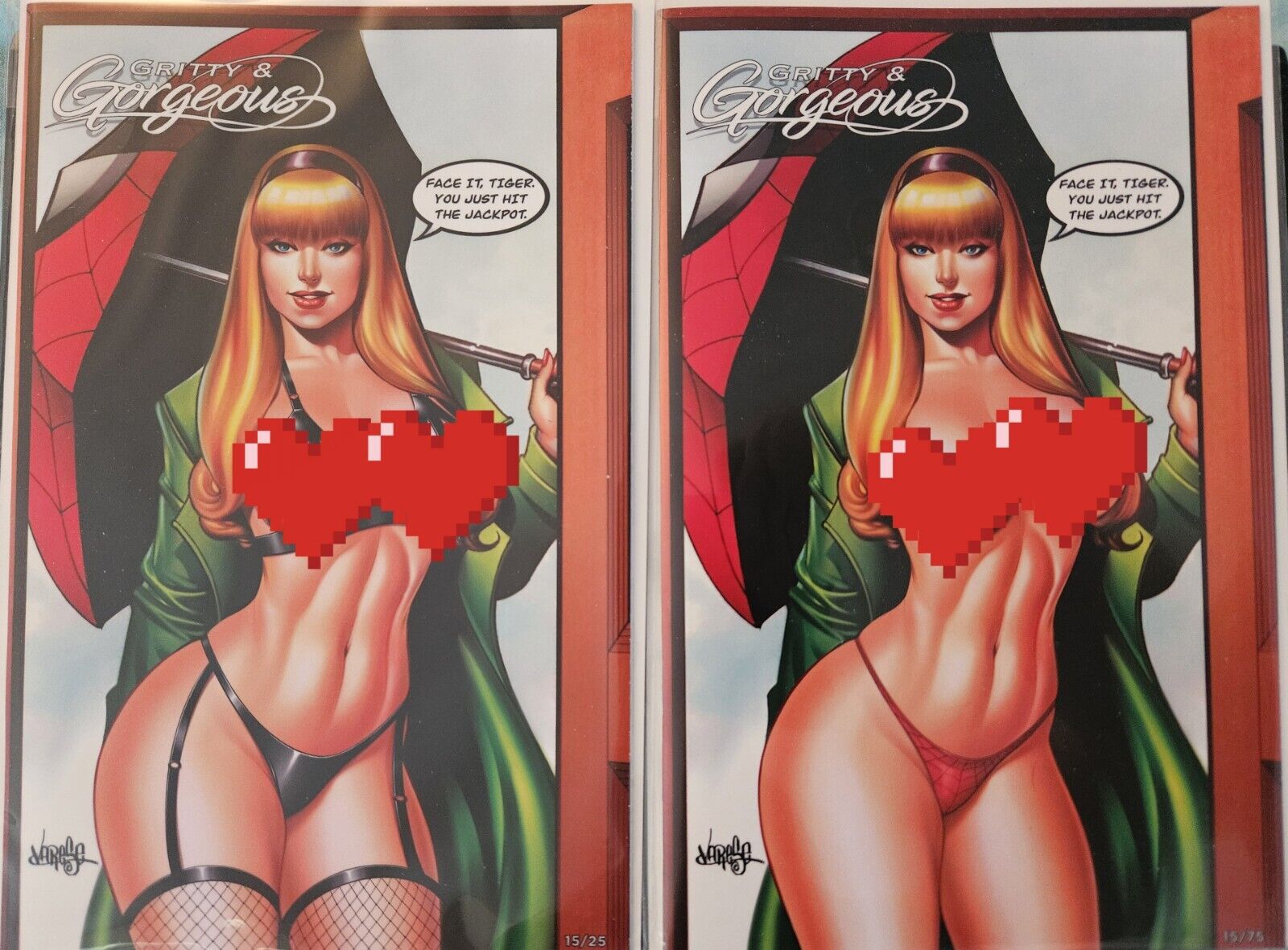 Gritty & Gorgeous Gwen Stacy Jose Varese Variant #15/25-15/75 RARE HTF