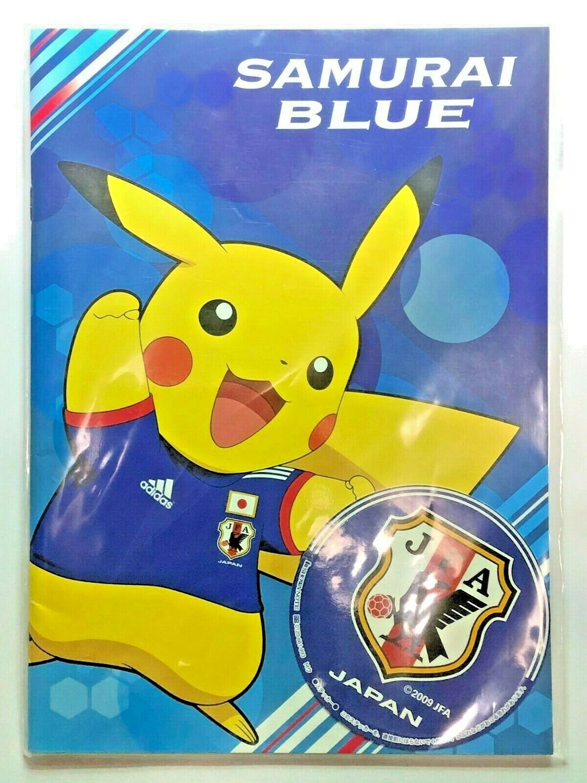 Pokemon Adidas Soccer Pikachu Notebook & Sticker Japanese Rare sealed From Japan