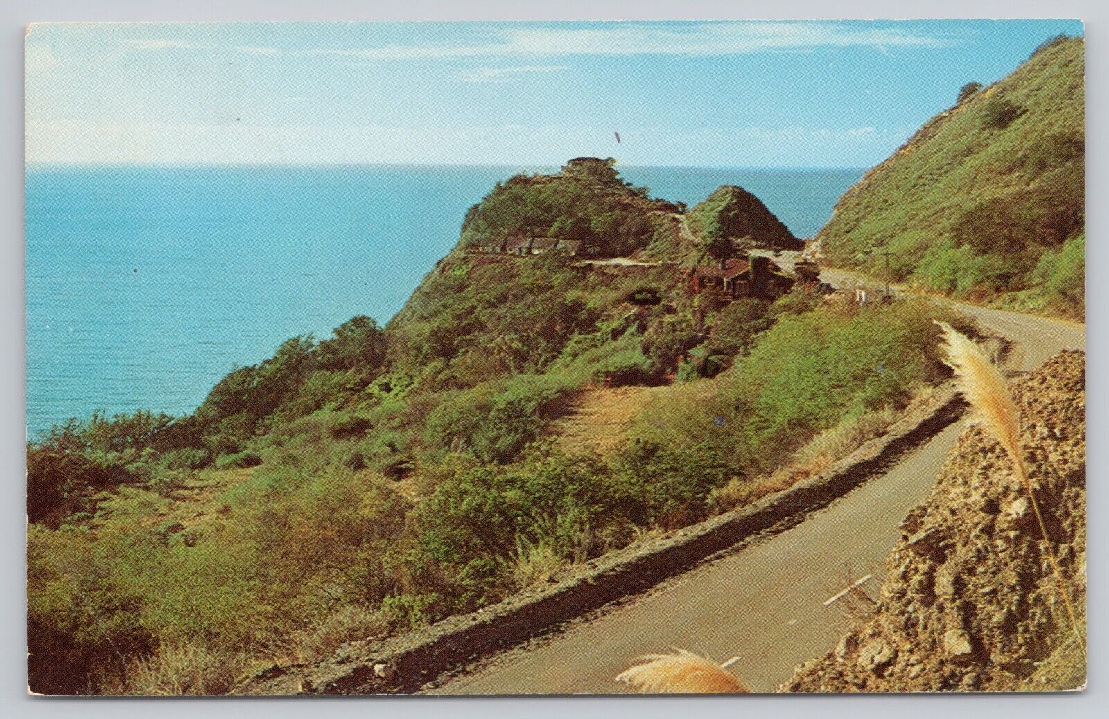 Big Sur California, Lucia Lodge Highway 1 Scenic View, Vintage Postcard