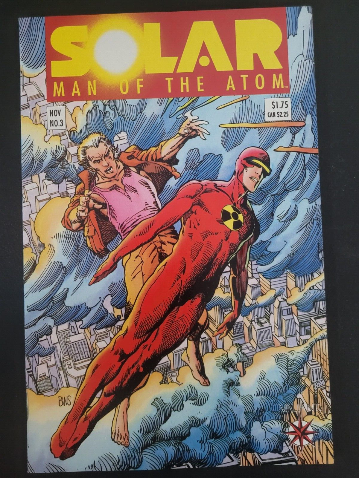 SOLAR MAN OF THE ATOM #3 (1991) VALIANT  1ST TOYO HARADA & HARBINGER FOUNDATION
