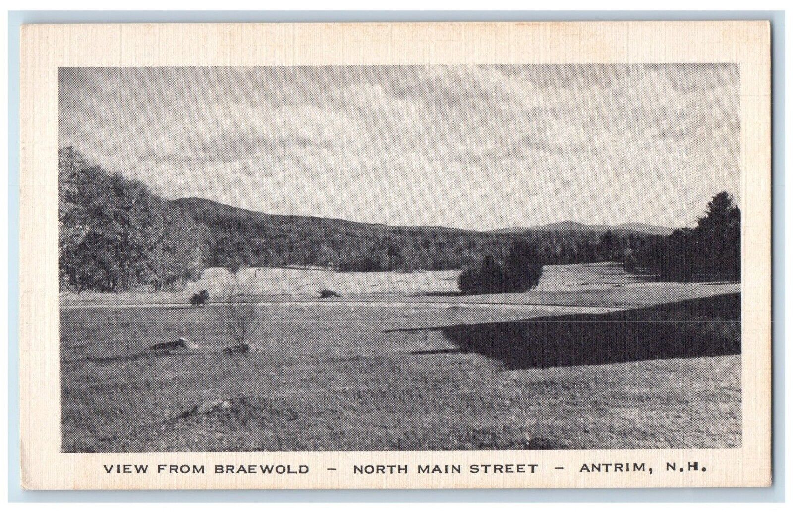 c1960\'s View from Braeworld North Main Street Antrim New Hampshire NH Postcard