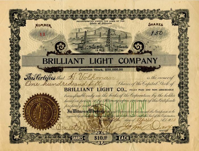 Brilliant Light Co. - Utility Stocks & Bonds