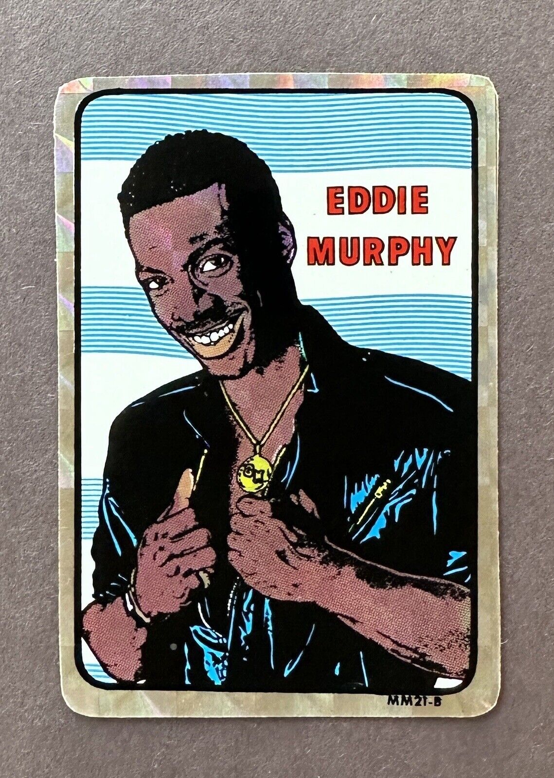 1980s EDDIE MURPHY Prism Vending Machine Sticker Vintage