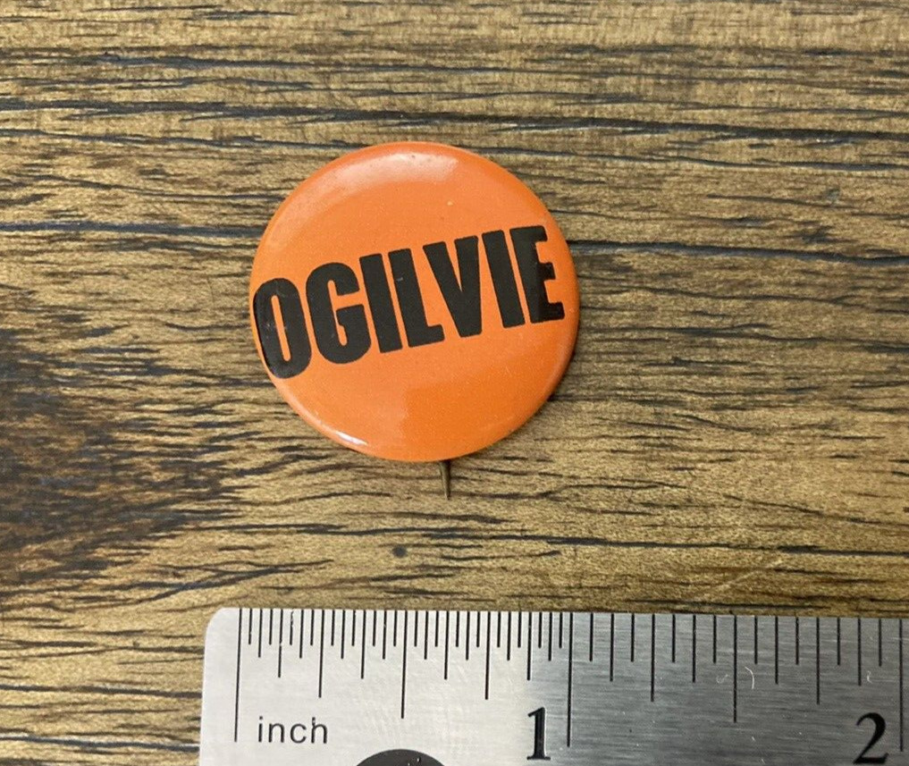 Republican Richard B. Ogilvie’s 1968 Illinois Campaign VINTAGE Pinback Button 1\