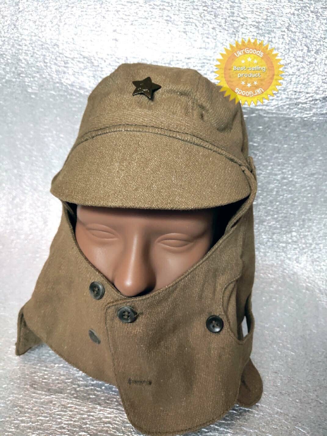 Cap Afganka Authentic Dated Soviet USSR Army Military Desert Hat size 62 New
