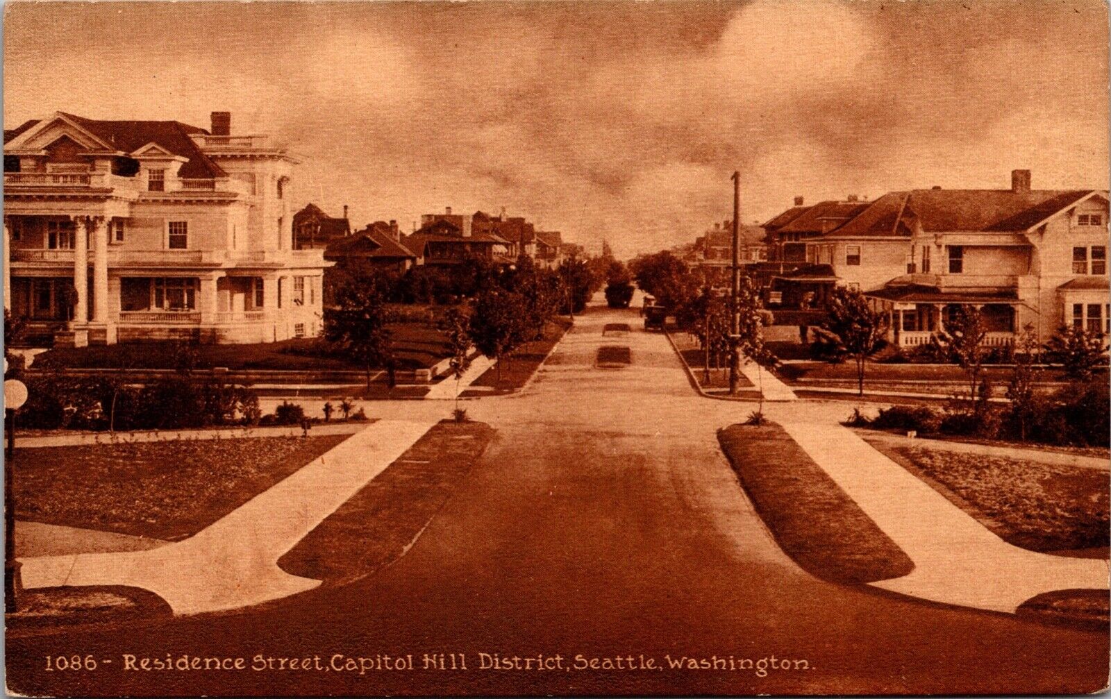 Postcard Residence Street, Capitol Hill District in Seattle, Washington~3458