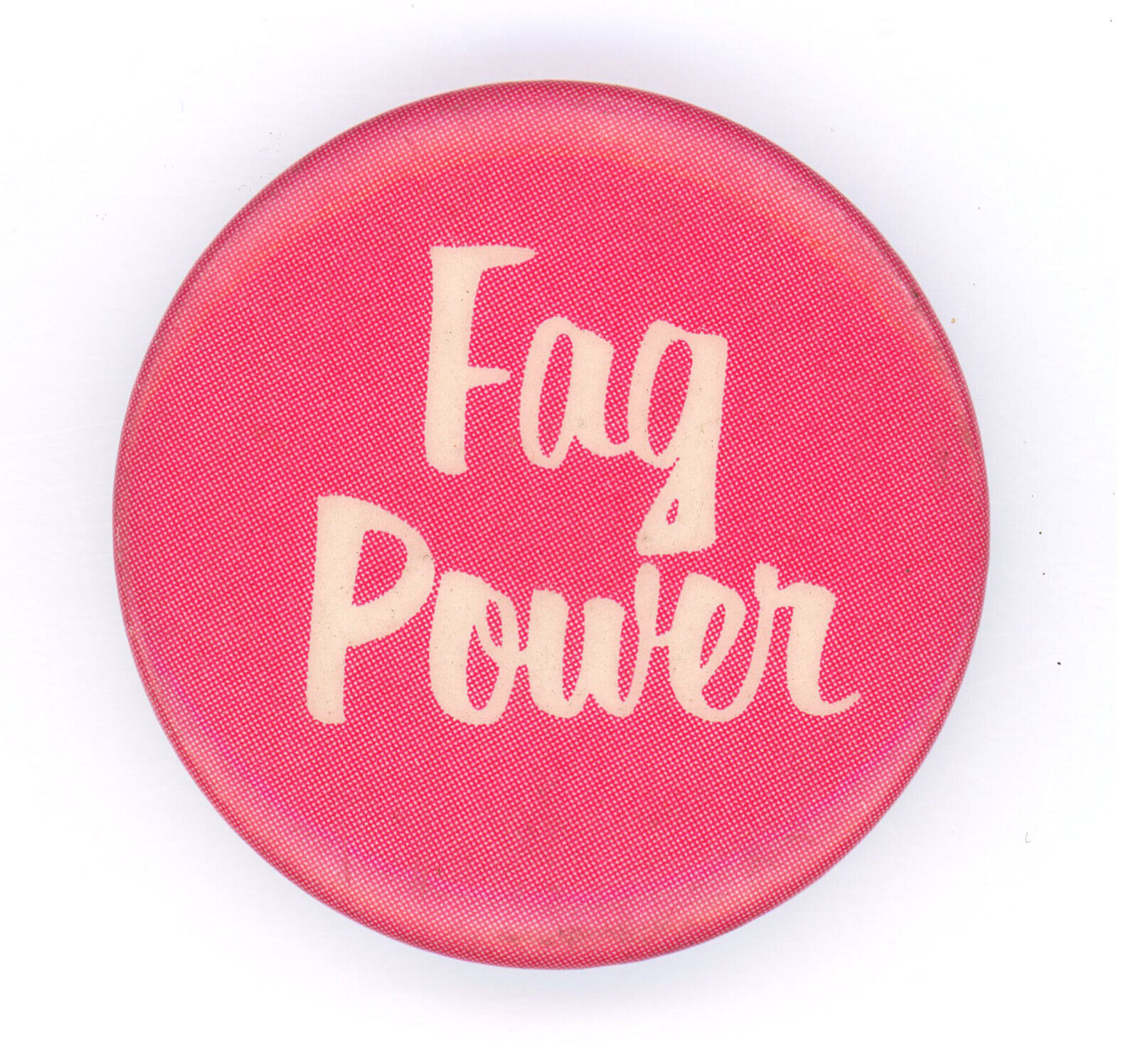 Vintage Gay Rights Button 1960s Fag Power Lesbian LGBT Visibility Pride Closet