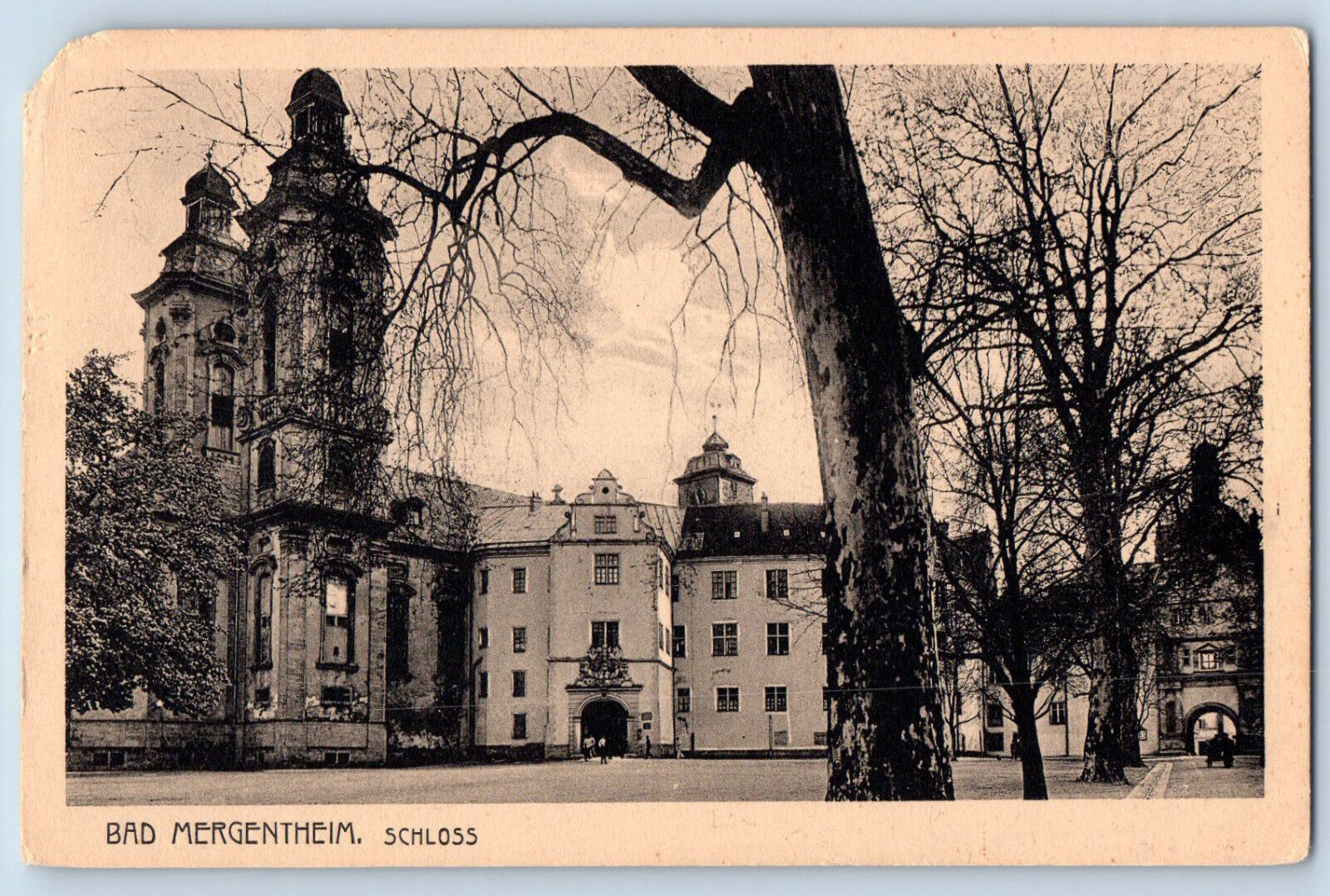Bad Mergentheim Baden-Württemberg England Postcard Castle c1930\'s Vintage