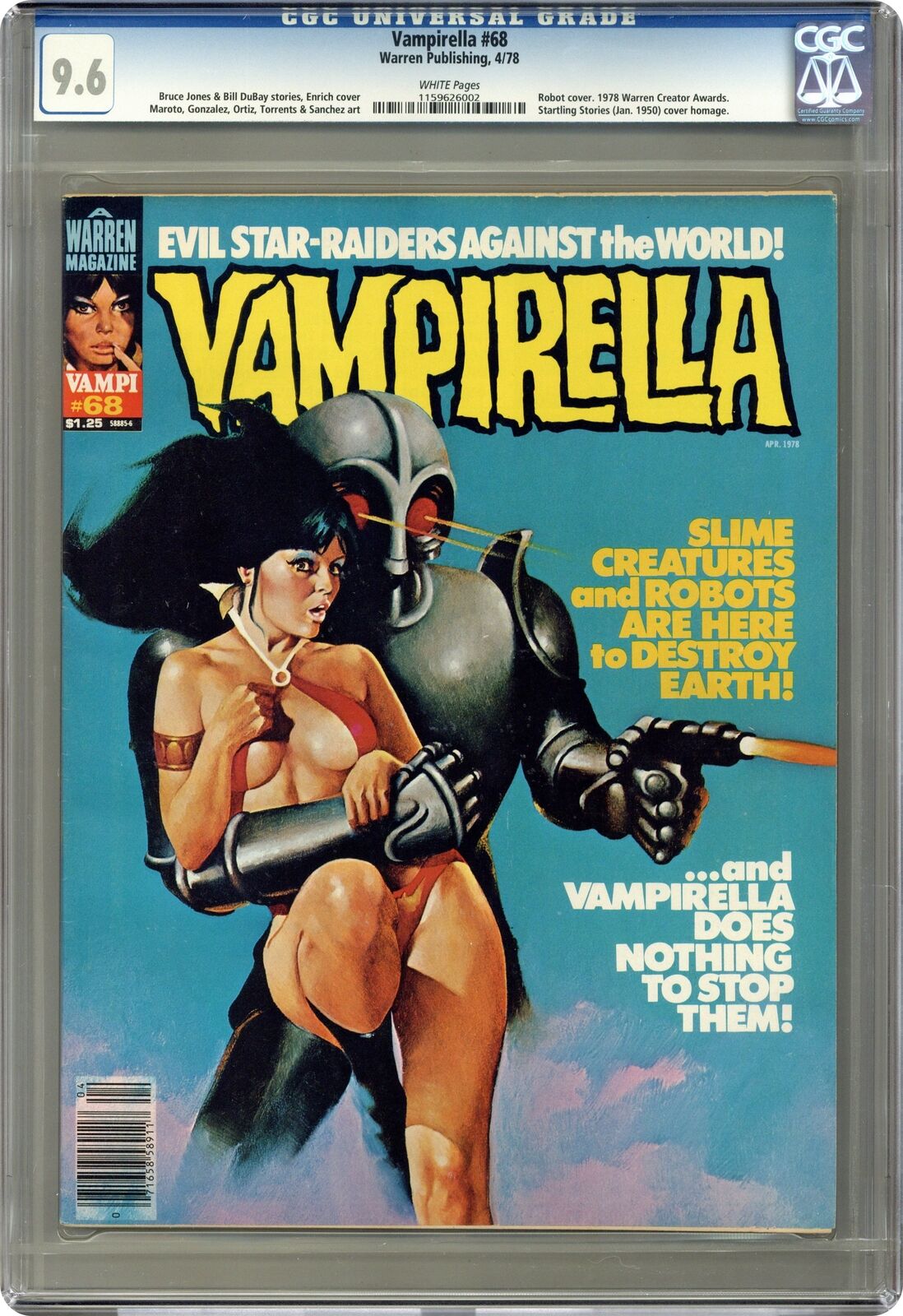 Vampirella #68 CGC 9.6 1978 1159626002