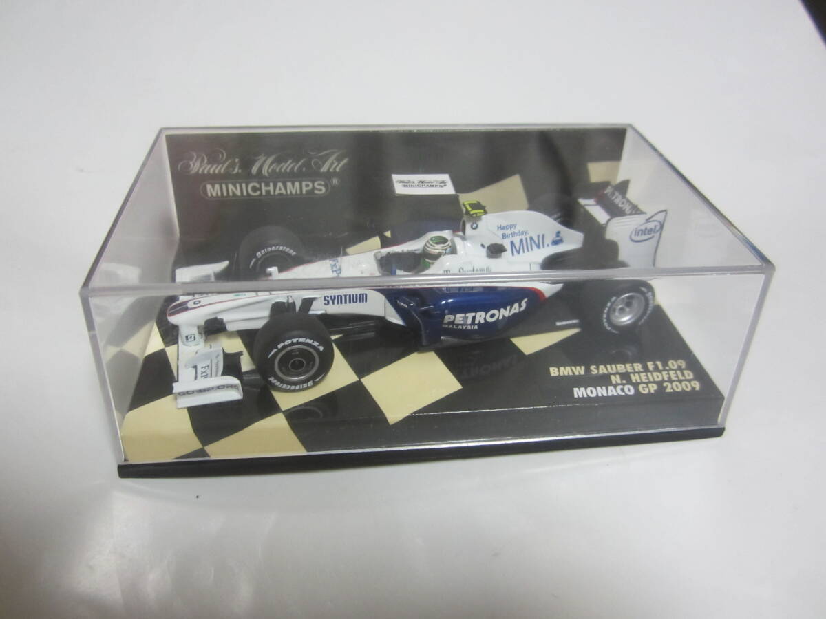Pma Minichamps 1/43 Bmw Sauber F1.09 No6 Monaco Gp Nick Heidfeld Mini Birth Spec
