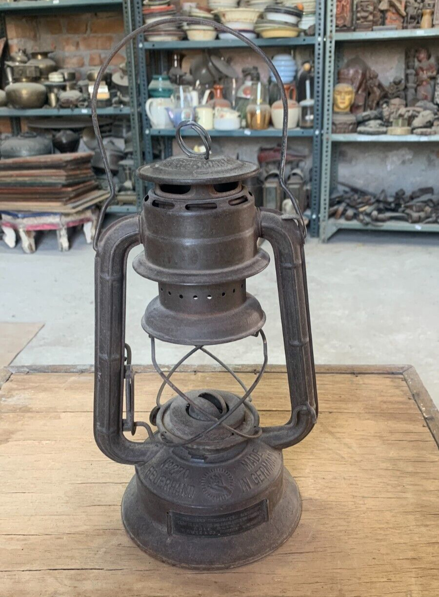 Vintage Old Collectible Feuerhand No.270 Made Germany Kerosene Lantern Oil Lamp