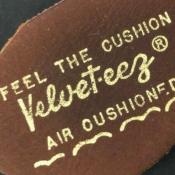 c1940's-50's Leather Mason Shoes Velvet-eez Air Cushioned Advertising Premium