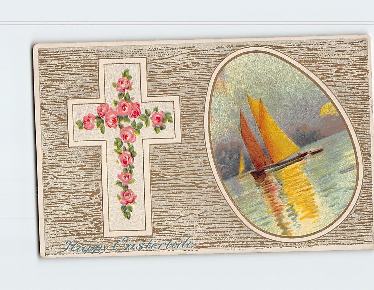 Postcard Happy Eastertide Embossed Card