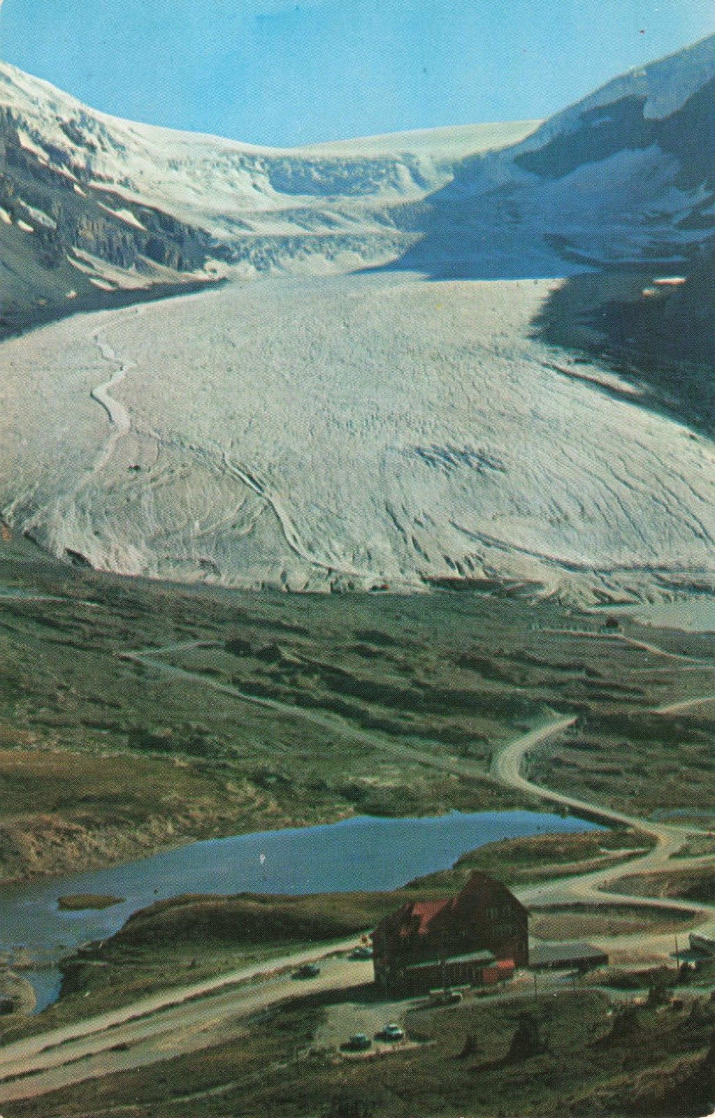 Jasper Alberta Canada, Athabasca Glacier Columbia Icefields, Vintage Postcard