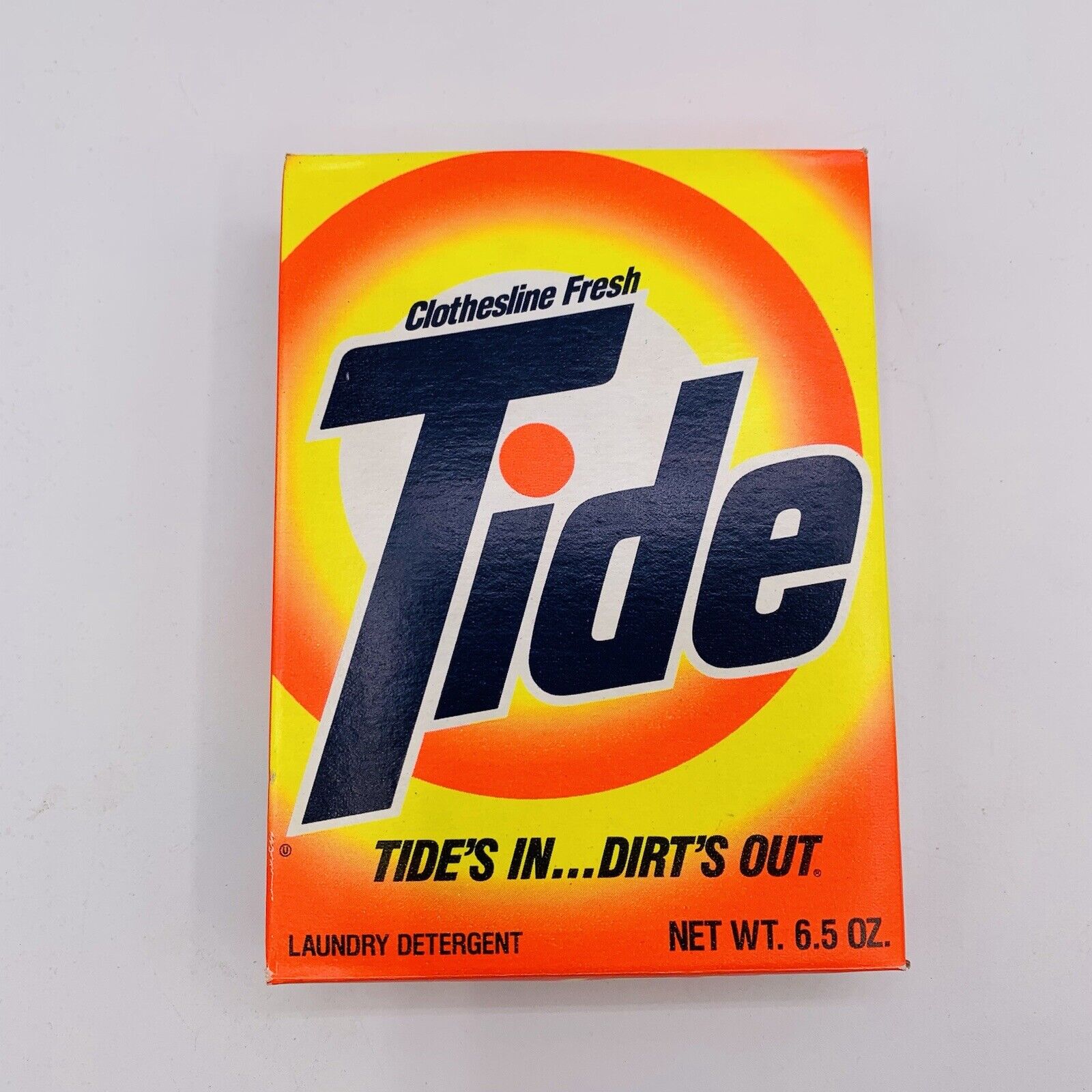 Vintage TIDE Laundry Detergent 1980s Prop Sealed RARE 6.5oz New Old Stock