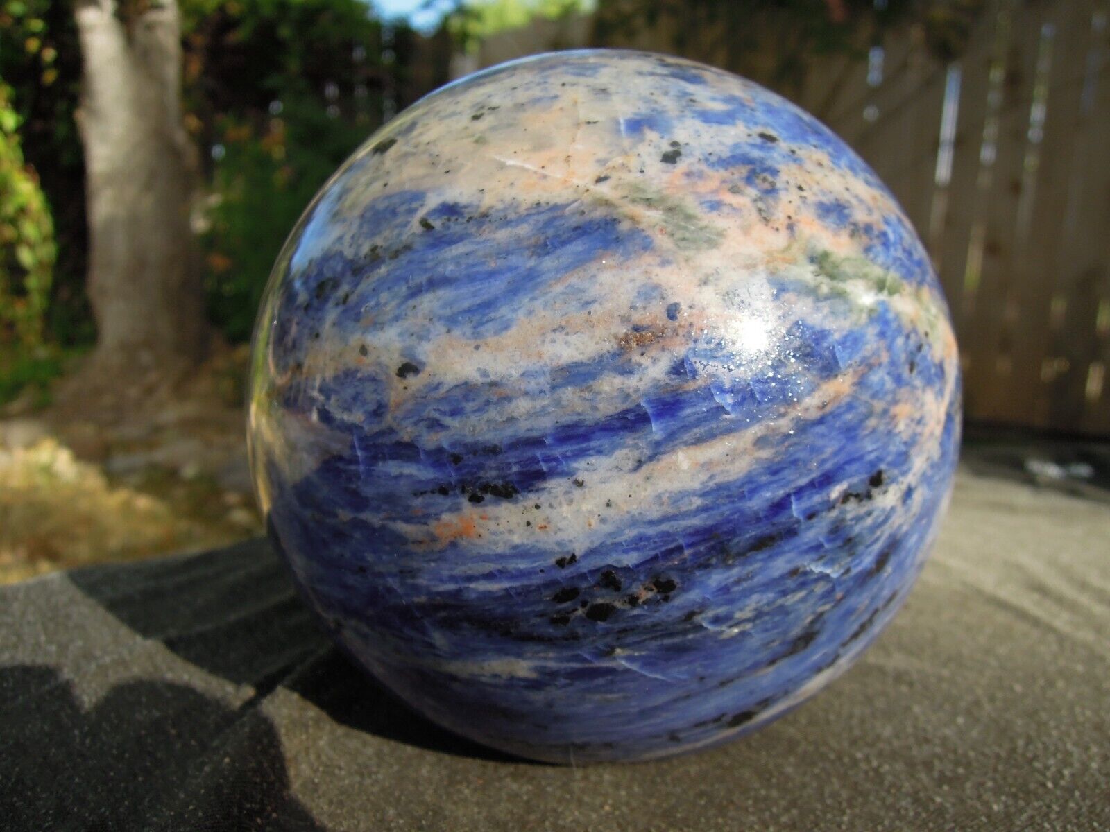 6.9 LB Stunning Natural Ocean Jasper Sphere Crystal Ball - 137 mm