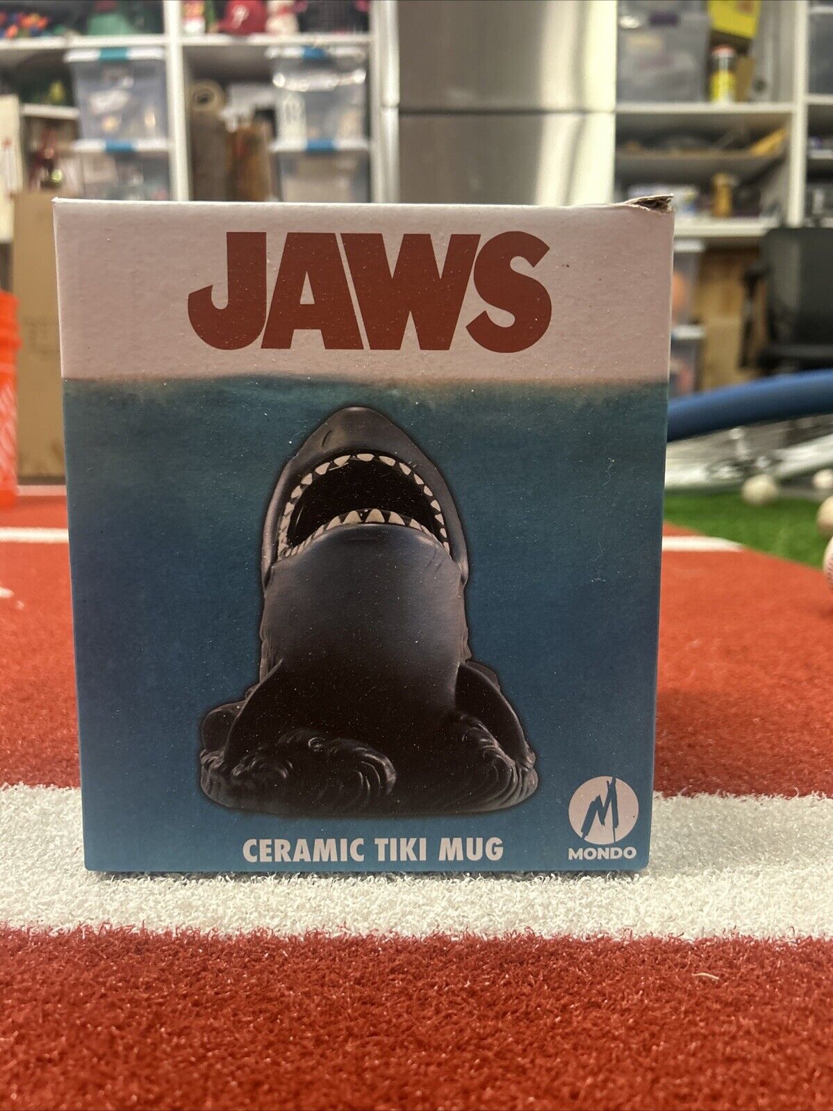 Universal Studios MONDO Tiki Mug JAWS Bruce the Shark (Poster Variant) Rare