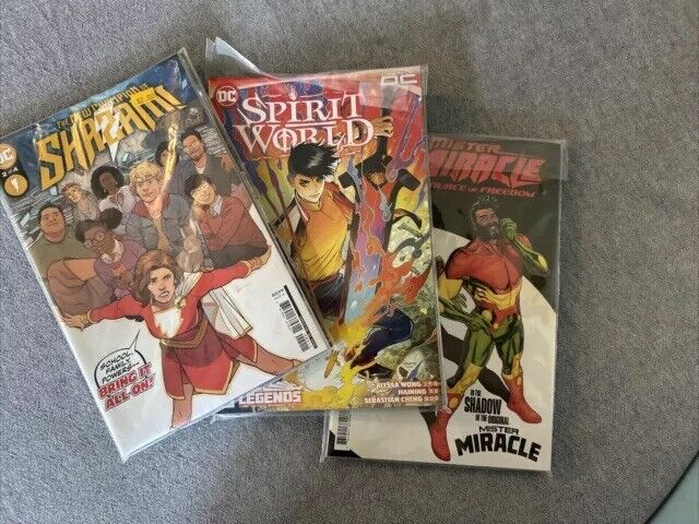 DC COMICS LOT - Spirit World 1-6, Mister Miracle 1-6, New Champion Shazam 1-4