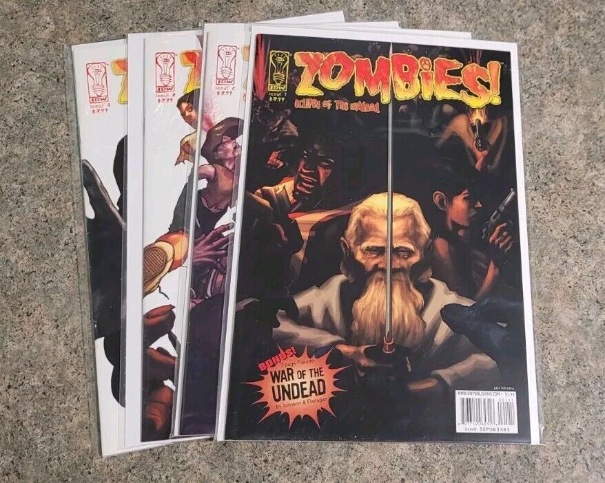 ZOMBIES Eclipse of the Undead comic (IDW, 2006) #1-4 complete All VF/unread