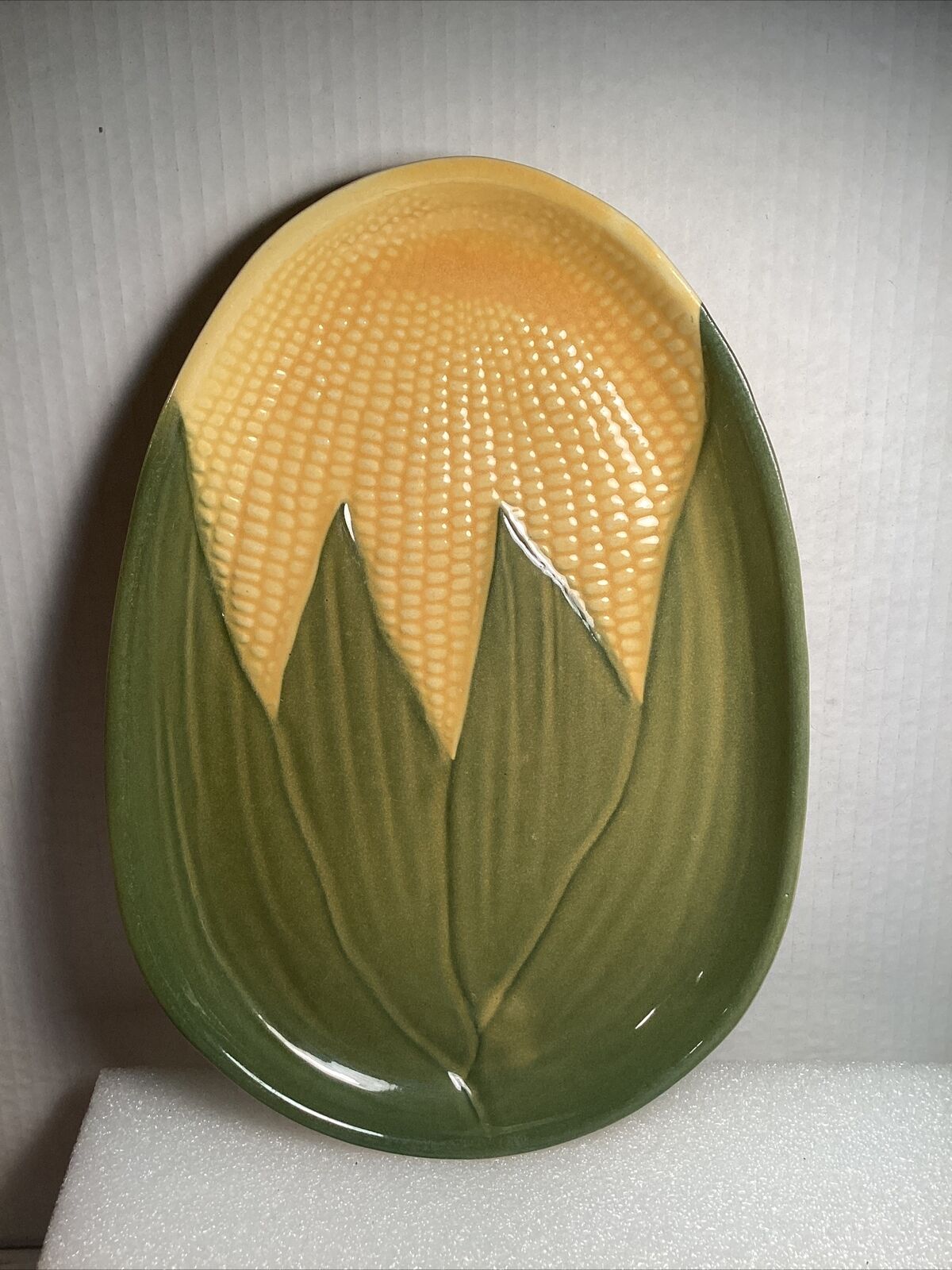 Vintage Shawnee Pottery Corn King Corn Queen Serving Platter #96 11 1/2\