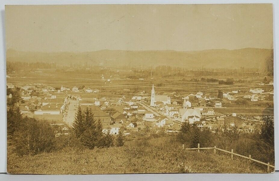 Rppc FERNDALE PENNA Panoramic View of the Town c1910 to Machias ME Postcard P13