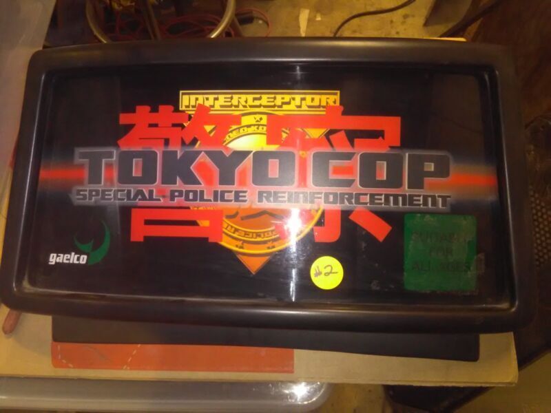 tokyo cop arcade plexi marquee with plastic frame #8