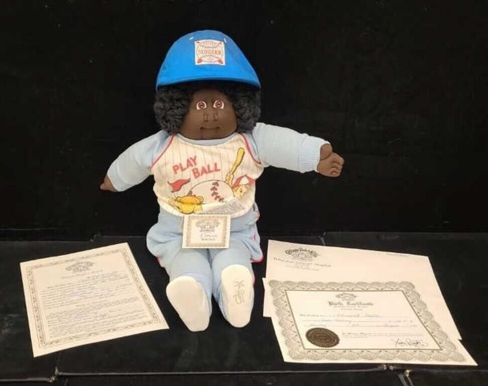 Coleco Cabbage Patch Kid Doll  Original Papers - Rear Edmund Baxter