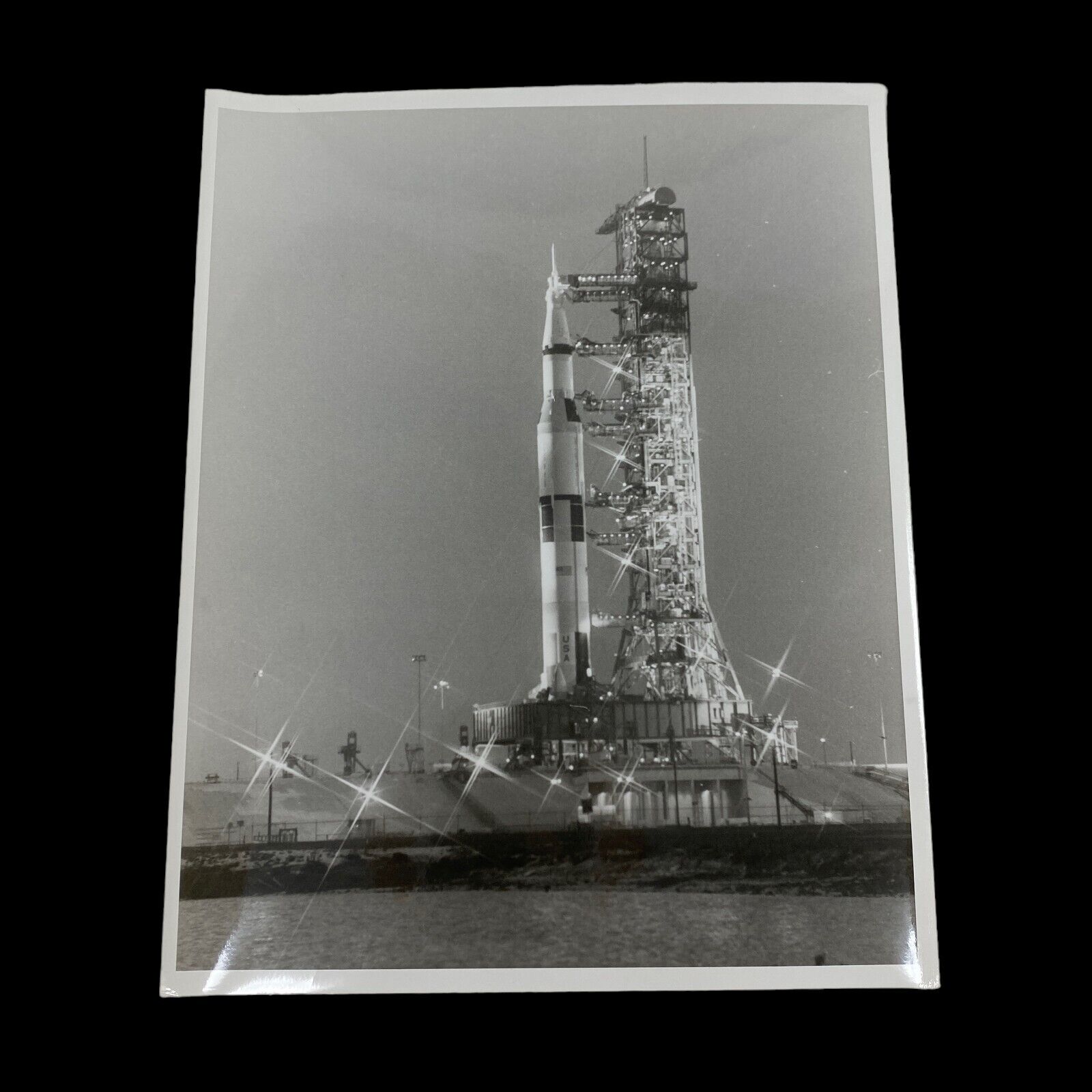 RARE Original 1972 Apollo 16 NASA Type 1 Apollo Saturn V Rocket Launch Photo