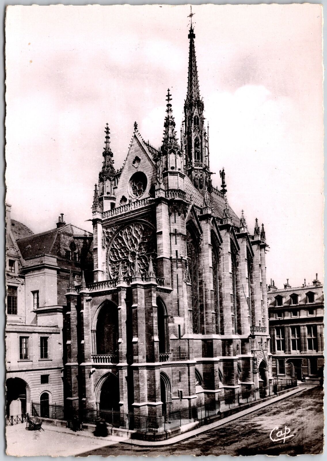 La Sainte Chapelle Paris France Parish Church Real Photo RPPC Postcard