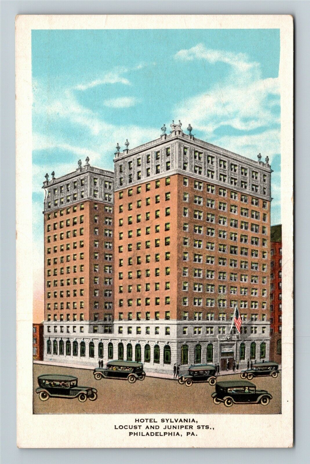 Philadelphia PA-Pennsylvania, Hotel Sylvania, Exterior, Vintage Postcard