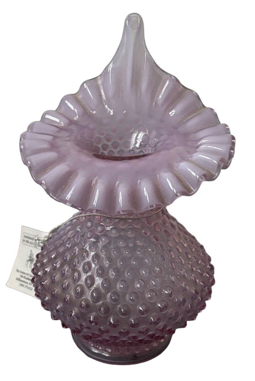 Fenton Historical Col Jack in the Pulpit limited Ed Opalescent (RV) Hobnail HTF