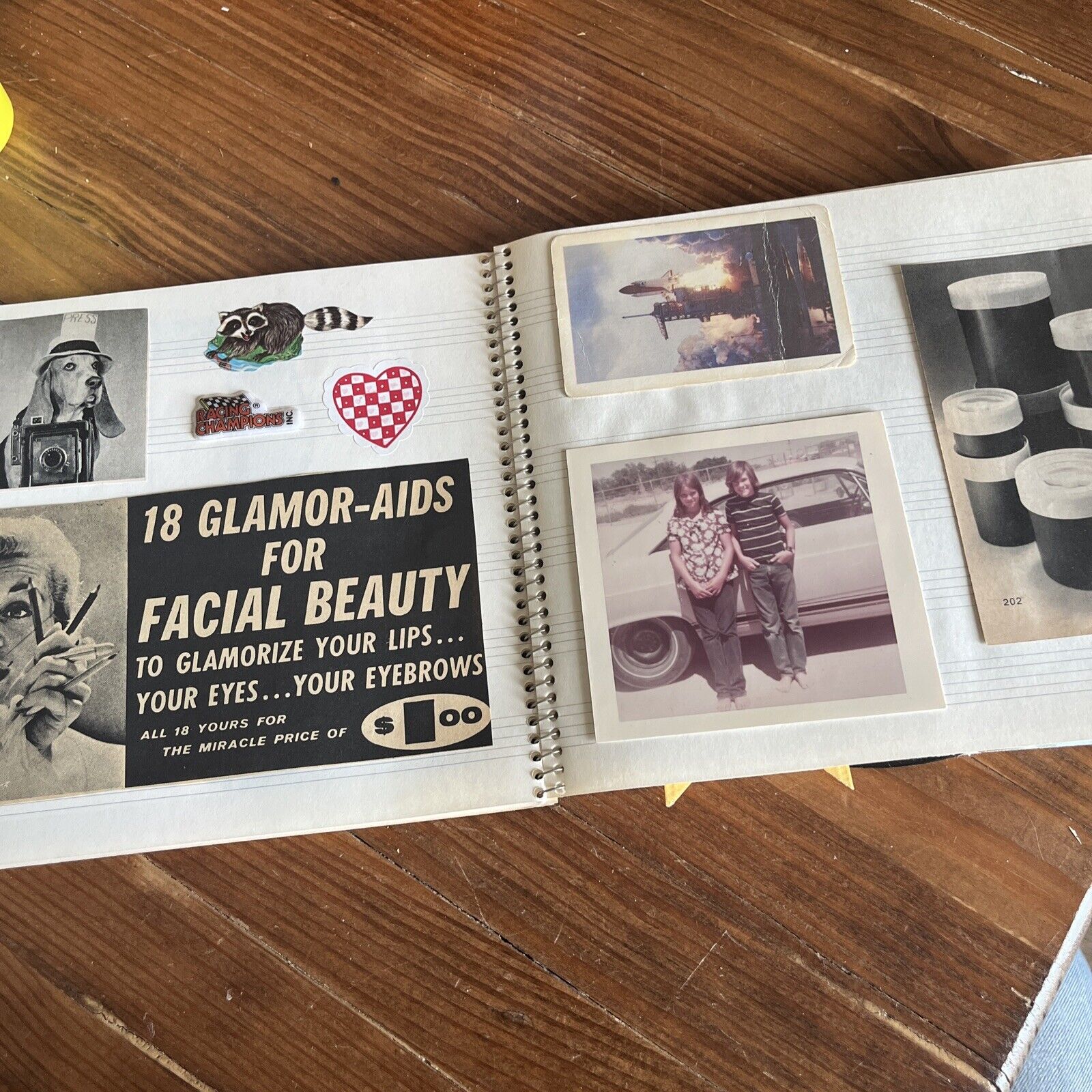 Vintage Music Notebook Scrapbook Ephemera 60s-80s Stickers Cards 100 pcs