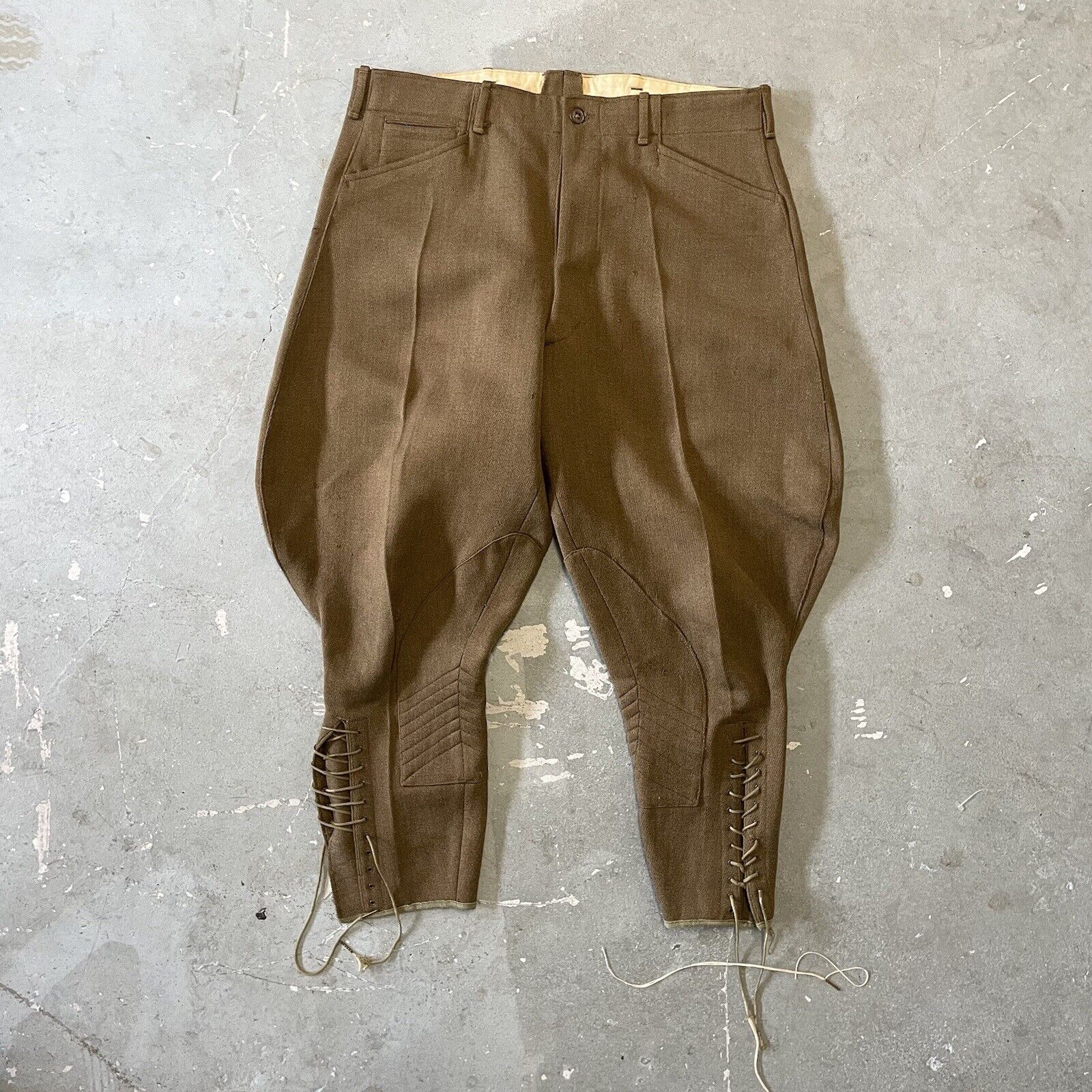 WW1 Canadian Army CEF Riding Breeches Pants Trousers Size 36 Waist 1914 Worn