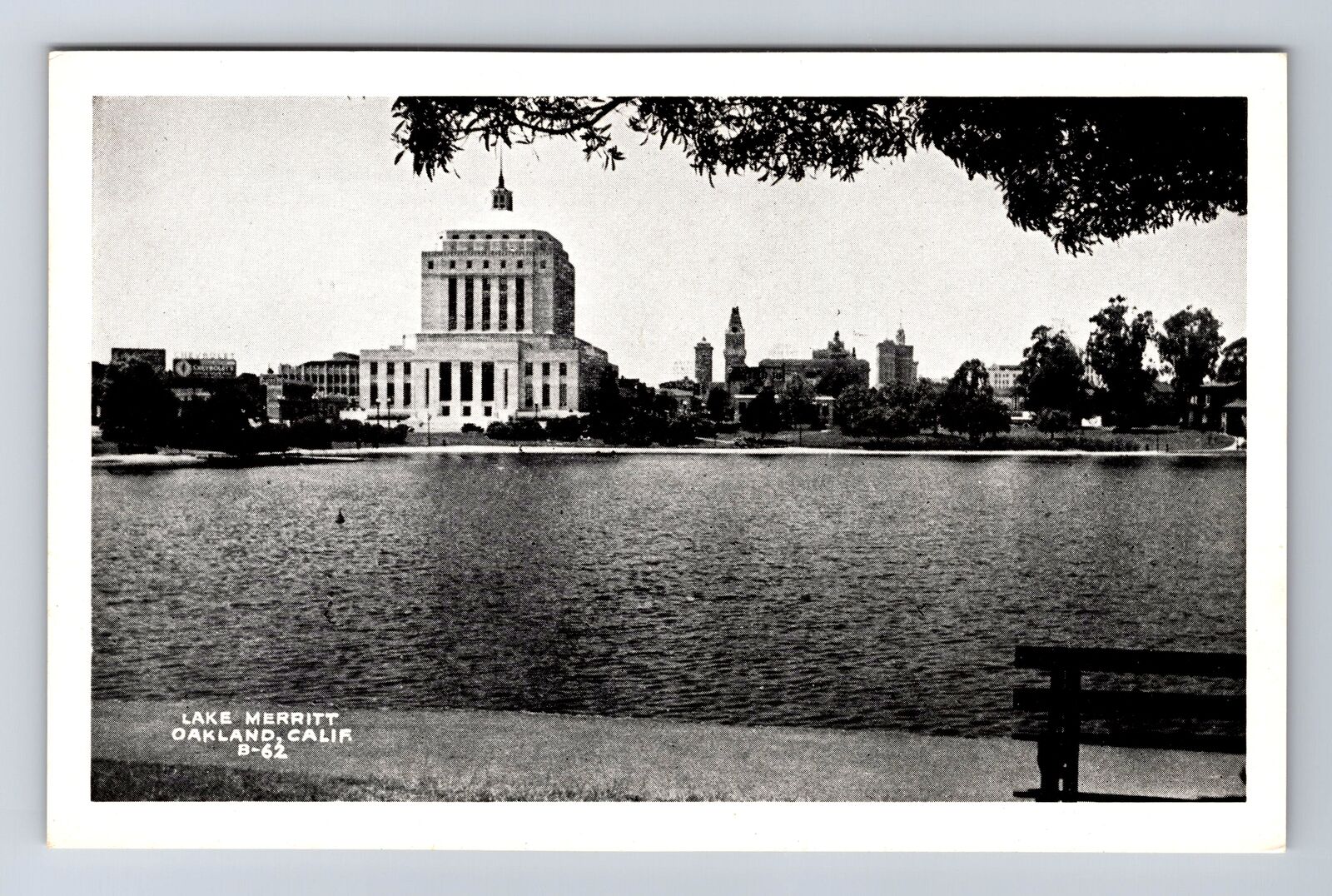Oakland CA-California, Lake Merritt, Antique, Vintage Postcard
