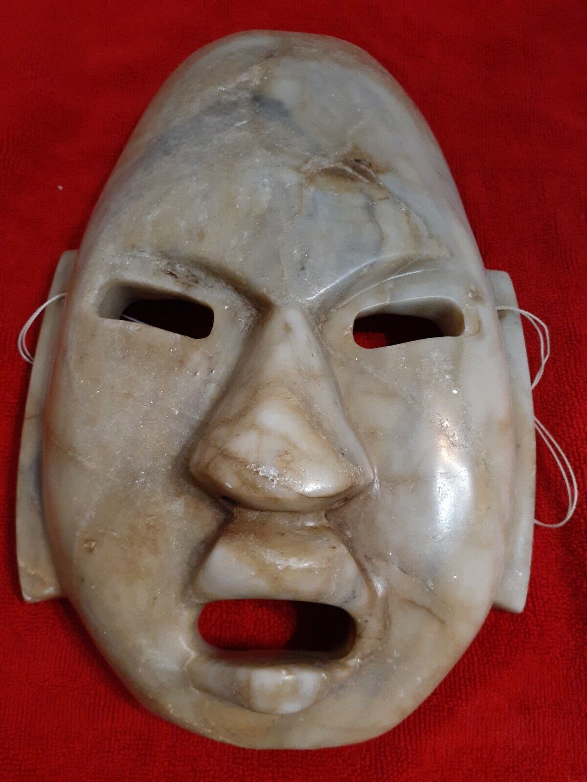 Vintage Mexican Aztec Stone Carved Mask