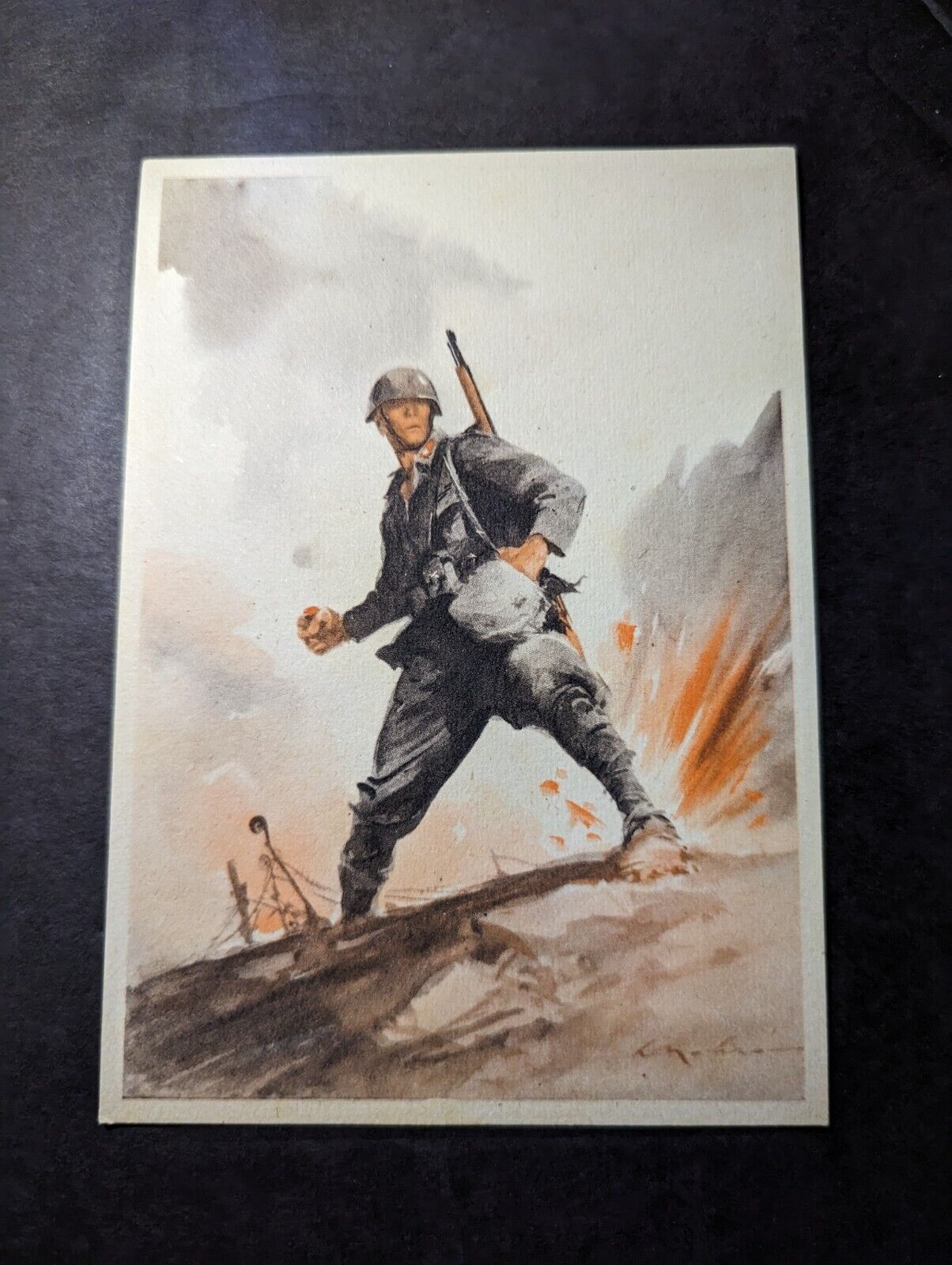 Mint Italy Military Armed Forces Propaganda Postcard